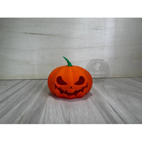 Calabaza mini para vela electrónica sonrisa terrorifica