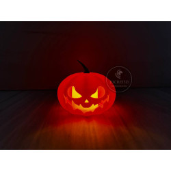 Calabaza mini para vela electrónica sonrisa terrorifica