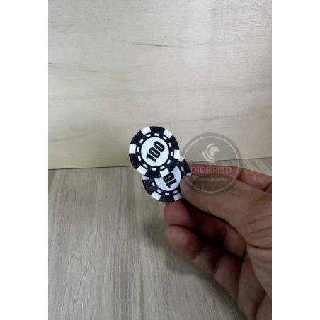 Fidget magnético con dos fichas de Poker