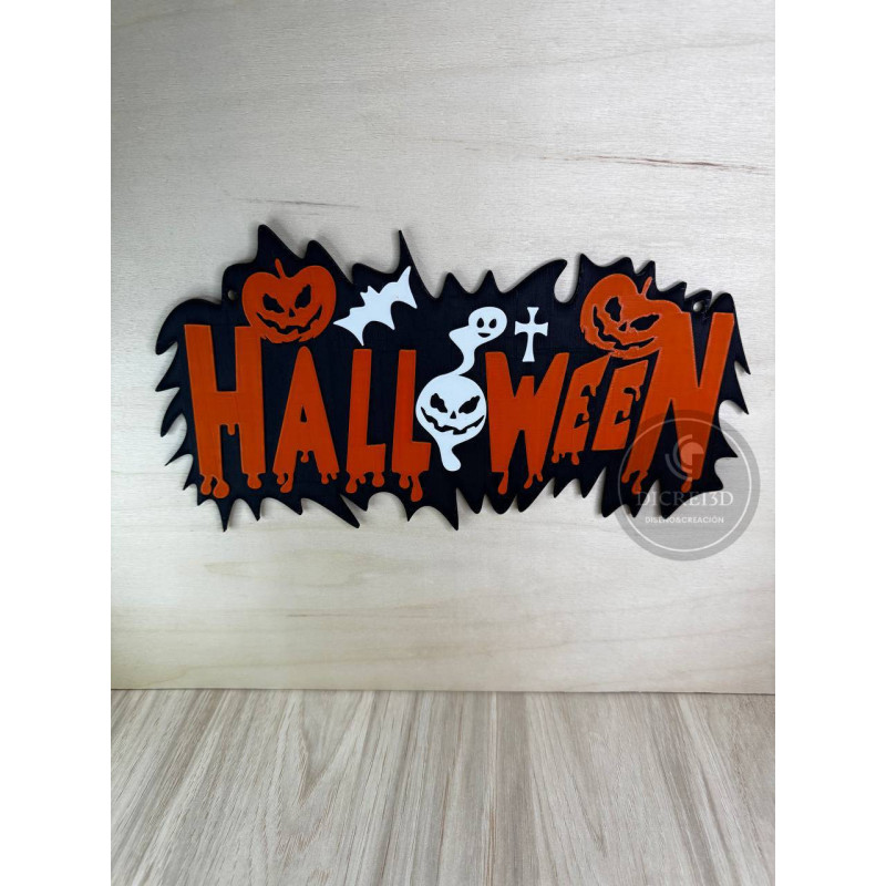 Cartel de Halloween magnético Colgar en puerta decoración