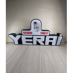 Lámpara 3D LED personaliza con nombre y dibujo o logo
