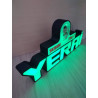 Lámpara 3D LED personaliza con nombre y dibujo o logo