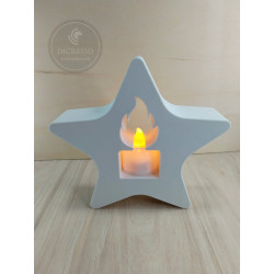 Estrella Navidad porta vela electrónica