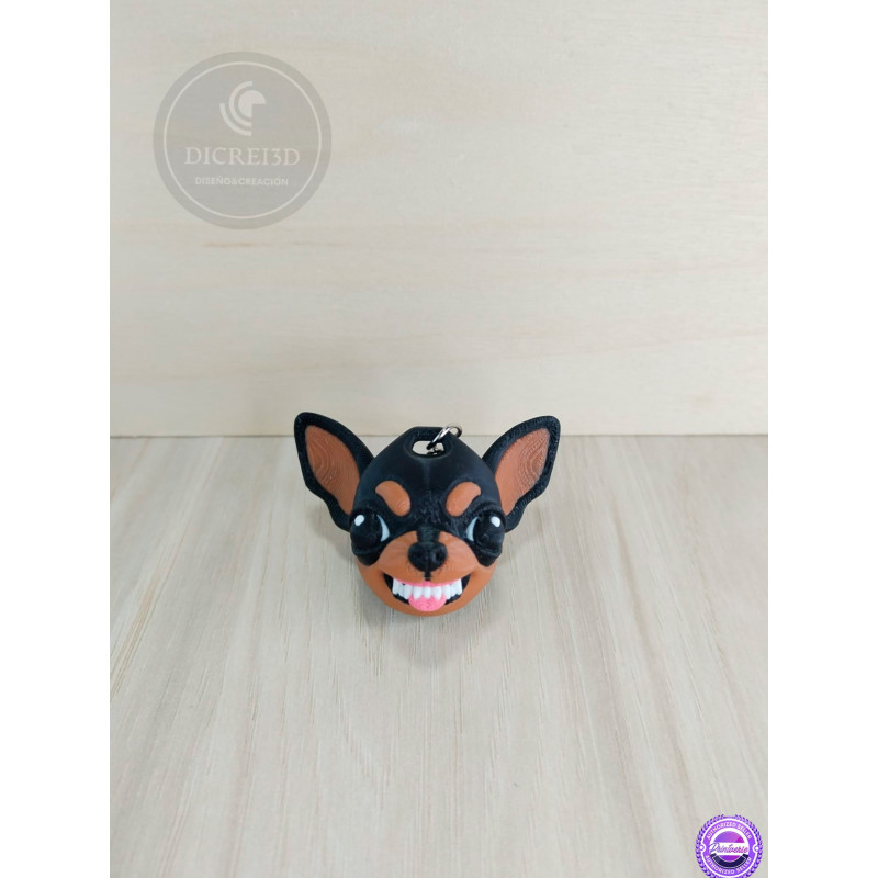 Llavero Chihuahua enfadado