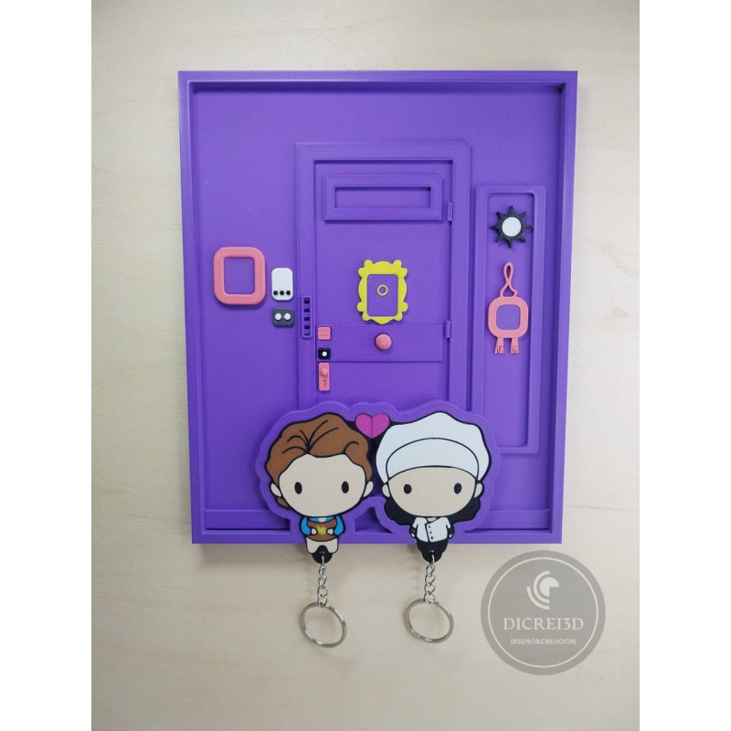 Cuelga llaves Entrada casa para amigos parejas Friends mas 2 llaveros