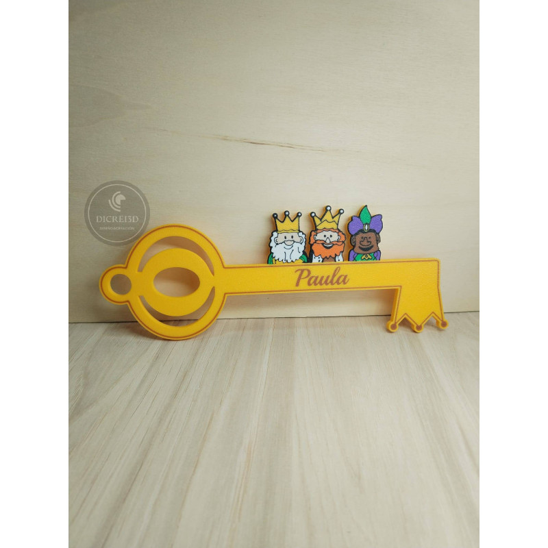 Llave Reyes Magos personalizada con nombre
